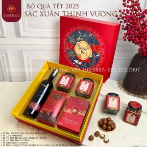 Set Hộp Quà Sắc Xuân Thịnh Vượng 01 - Quà tết 2025