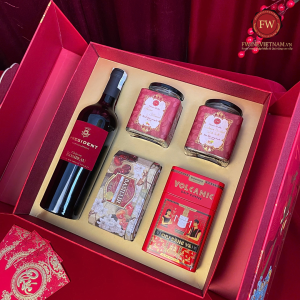Set Hộp Quà Tết Hưng Thịnh Lộc Tài 04 - Vang Pháp President