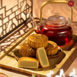 Set Bánh Trung Thu Nguyệt Cát Đoàn Viên 01 – Hộp cứng cao cấp màu xanh